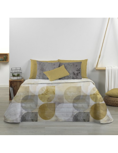 Colcha Bouti BURBUJAS Mostaza